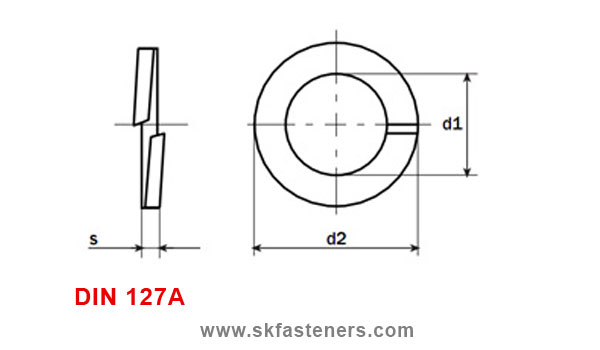 DIN 127A Spring Washer manufacturers exporters suppliers in india punjab ludhiana